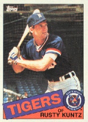 1985 Topps Baseball Cards      073      Rusty Kuntz